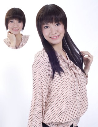 Wigs2you 接髪片 無痕假髪接髪片 長款直髪補髪塊 增厚加長假髪片 無劉海假髪套E-007